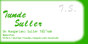 tunde suller business card